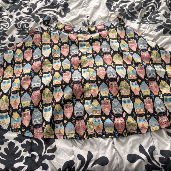 Unique Vintage Black Owl Print Skirt -Size 16/1XL- NWOT-Retro Novelty Print - Picture 7 of 8
